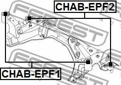 Febest CHAB-EPF2 - Bush of Control / Trailing Arm www.parts5.com