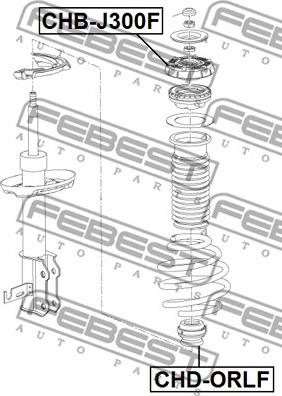 Febest CHD-ORLF - Отбойник, демпфер амортизатора www.parts5.com