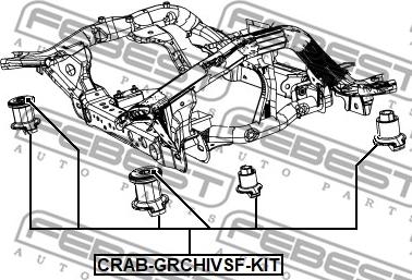 Febest CRAB-GRCHIVSF-KIT - Set reparatie, corp ax www.parts5.com