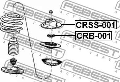 Febest CRB-001 - Rulment sarcina amortizor www.parts5.com