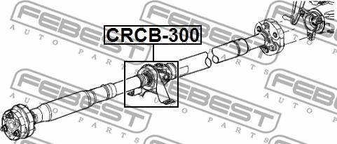 Febest CRCB-300 - Propshaft centre bearing support www.parts5.com