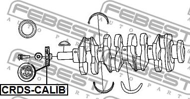 Febest CRDS-CALIB - Rihmaratas,väntvõll www.parts5.com