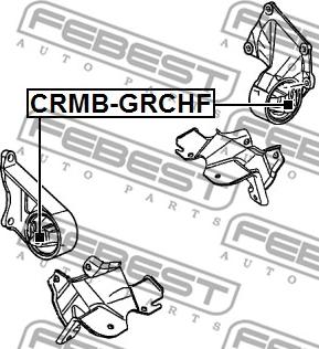 Febest CRMB-GRCHF - Holder, engine mounting www.parts5.com