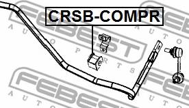 Febest CRSB-COMPR - Bearing Bush, stabiliser www.parts5.com