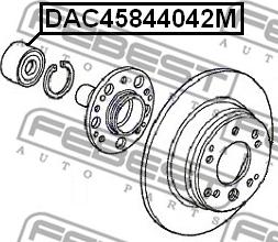 Febest DAC45844042M - Cojinete de rueda www.parts5.com