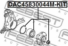 Febest DAC45830044M-KIT - Juego de cojinete de rueda www.parts5.com