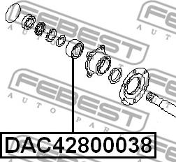 Febest DAC42800038 - Wheel Bearing www.parts5.com