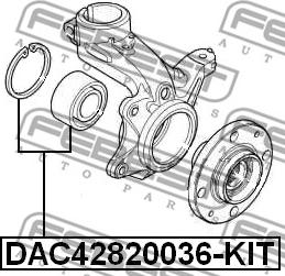 Febest DAC42820036-KIT - Radlagersatz www.parts5.com