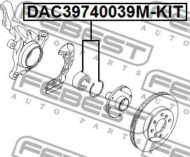 Febest DAC39740039M-KIT - Set rulment roata www.parts5.com