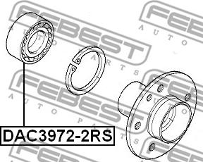 Febest DAC3972-2RS - Rattalaager www.parts5.com