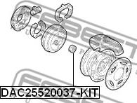 Febest DAC25520037-KIT - Wheel hub, bearing Kit www.parts5.com