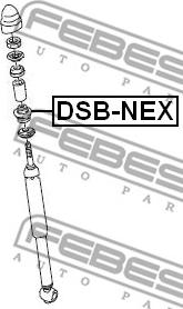 Febest DSB-NEX - Spacer Bush, shock absorber www.parts5.com