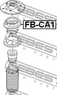 Febest FB-CA1 - Rulment sarcina suport arc www.parts5.com