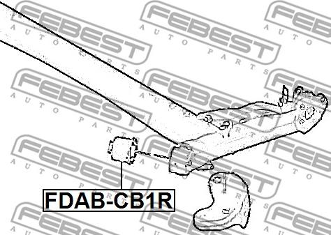 Febest FDAB-CB1R - Suport, ax www.parts5.com