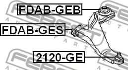 Febest FDAB-GEB - Suport,trapez www.parts5.com