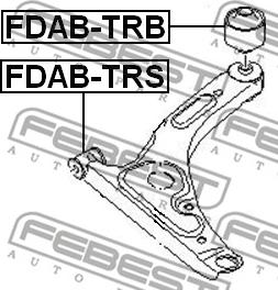 Febest FDAB-TRS - Bush of Control / Trailing Arm www.parts5.com