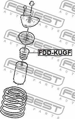 Febest FDD-KUGF - Omejilni odbojnik, vzmetenje www.parts5.com