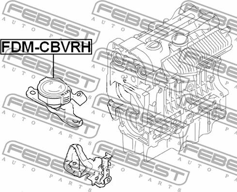 Febest FDM-CBVRH - Support moteur www.parts5.com