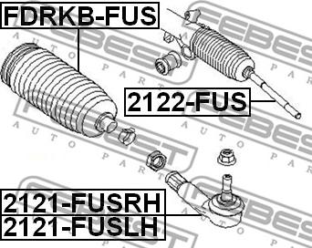 Febest FDRKB-FUS - Bellow, steering parts5.com