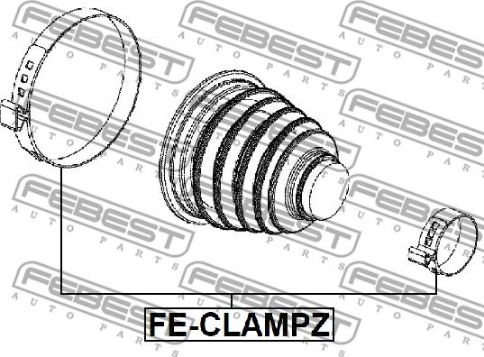 Febest FE-CLAMPZ - Colier www.parts5.com