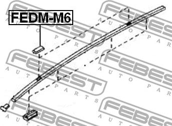 Febest FEDM-M6 - Trim / Protective Strip, sidewall www.parts5.com