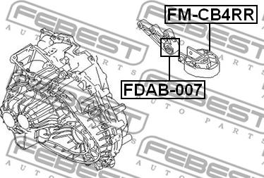 Febest FM-CB4RR - Suport motor www.parts5.com