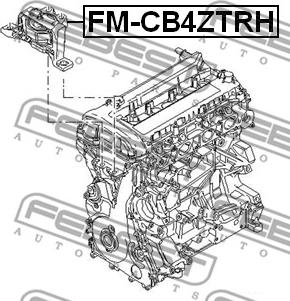 Febest FM-CB4ZTRH - Soporte, motor www.parts5.com