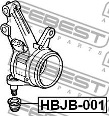 Febest HBJB-001 - Set za popravku, gornja / donja kugla www.parts5.com