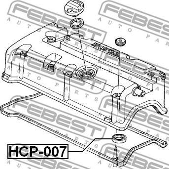 Febest HCP-007 - Conta, dik şaft www.parts5.com