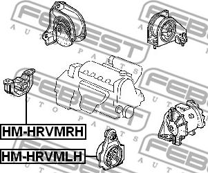 Febest HM-HRVMRH - Holder, engine mounting parts5.com