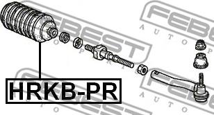 Febest HRKB-PR - Körük, direksiyon www.parts5.com