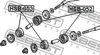 Febest HSB-053 - Bush of Control / Trailing Arm www.parts5.com