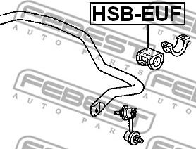 Febest HSB-EUF - Δαχτυλίδι, ράβδος στρέψης www.parts5.com