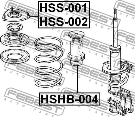 Febest HSS-002 - Laager,amorditugilaager www.parts5.com