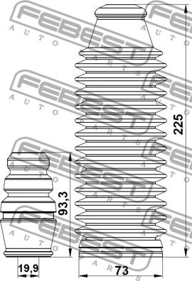 Febest HSHB-CRZF-KIT - Komplet za zaštitu od prašine, amortizer www.parts5.com