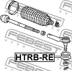 Febest HTRB-RE - Repair Kit, tie rod end www.parts5.com