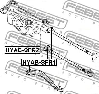 Febest HYAB-SFR1 - Bush of Control / Trailing Arm www.parts5.com