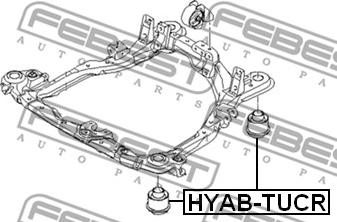 Febest HYAB-TUCR - Vlezajenje, Telo osi www.parts5.com