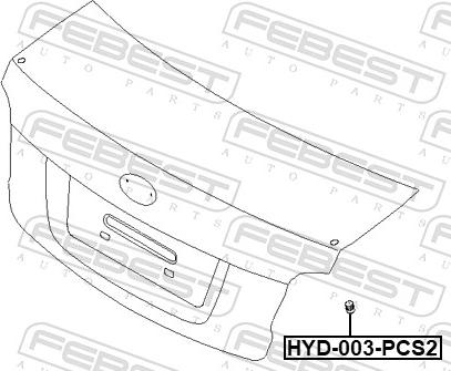 Febest HYD-003-PCS2 - Bumper www.parts5.com