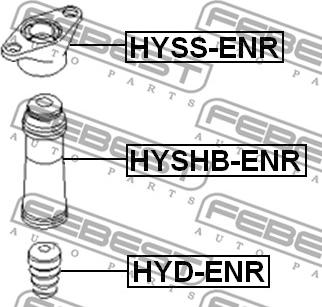 Febest HYD-ENR - Rubber Buffer, suspension www.parts5.com