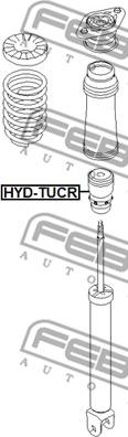 Febest HYD-TUCR - Rubber Buffer, suspension www.parts5.com