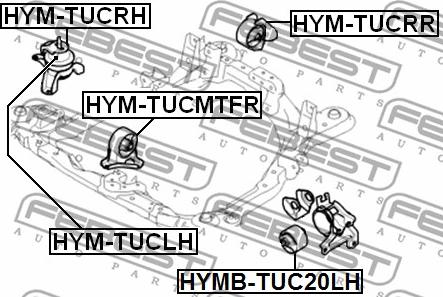 Febest HYM-TUCMTFR - Soporte, motor www.parts5.com