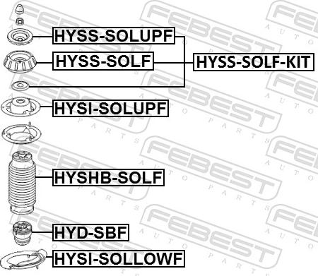 Febest HYSI-SOLUPF - Saiba arc www.parts5.com