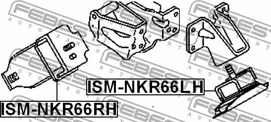 Febest ISM-NKR66RH - Holder, engine mounting www.parts5.com