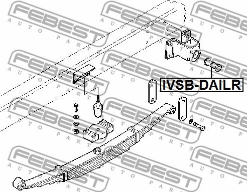 Febest IVSB-DAILR - Lagerbuchse, Blattfeder www.parts5.com