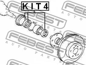 Febest KIT4 - Seal Ring, wheel hub parts5.com