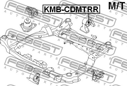 Febest KMB-CDMTRR - Suport motor www.parts5.com