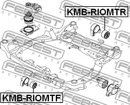 Febest KMB-RIOMTF - Окачване, двигател www.parts5.com