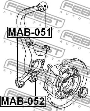 Febest MAB-052 - Suport,trapez www.parts5.com