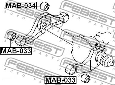 Febest MAB-034 - Mounting, differential www.parts5.com